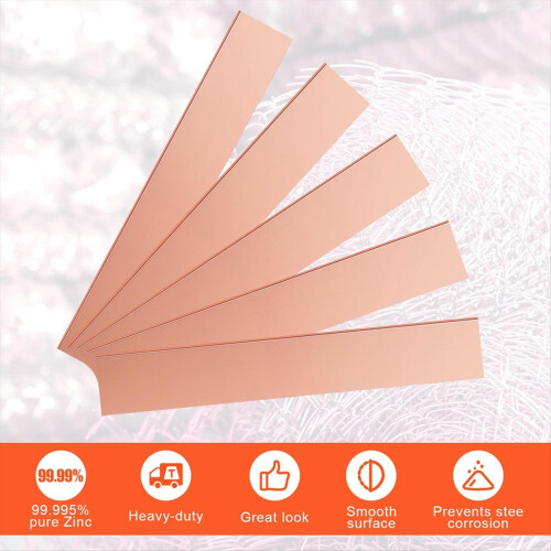 5-pack zuiver koperen anodeplaat (99,995% zuiver) 2