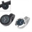 Relógio de pulso universal para guidão de motocicleta, 7/8 polegadas, preto. 7
