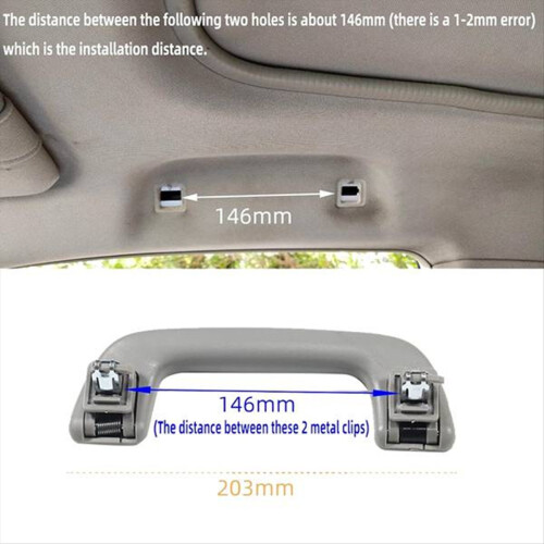 Car Inner Roof Armrest Ceiling Pull Handle Door Safety for 2