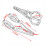 Motorcycle Universal Headlight Bracket Mount Clamp Silver 2