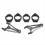 Motorcycle Universal Headlight Bracket Mount Clamp Silver 3