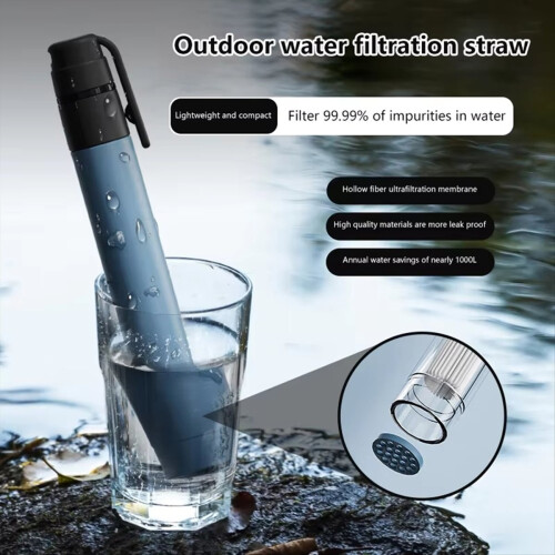 Portable Water Filter Straw, Emergency Mini Filtration System 2