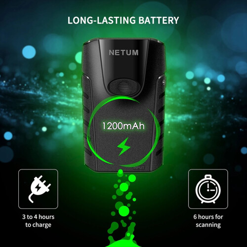 Leitor de código de barras sem fio E800 Bluetooth 2D 2