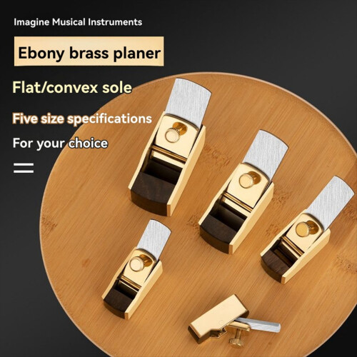 Conjunto de 5 lâminas para plaina de violino e guitarra com base plana. 1