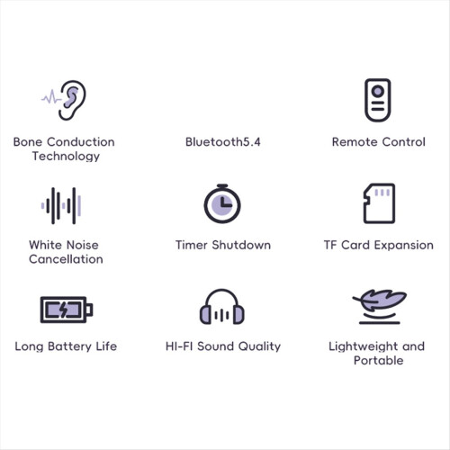 6th Generation Bone Conduction Wireless Bluetooth Sleep Speaker C 2