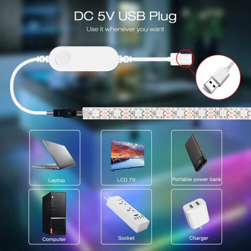 WLED ESP32 Mini LED-stripcontroller RGB IC Digitaal 1