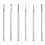 Conjunto de 6 brocas esféricas de lâmina grande com haste de 3/32 polegadas para fabricação de joias. 1