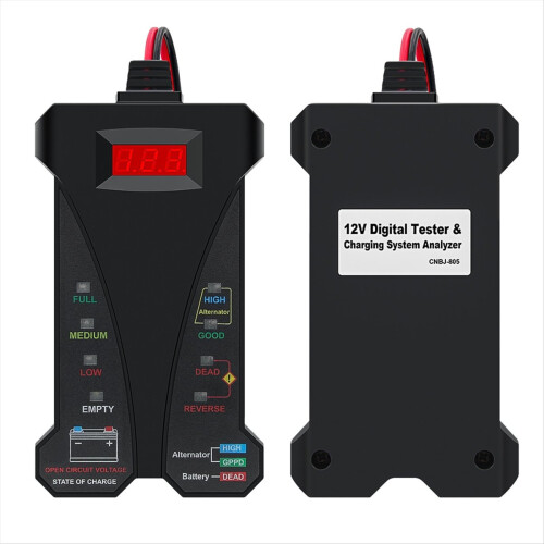 Tester per batteria con display LED digitale per auto 12V per auto e moto 1