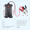 Tester per batteria con display LED digitale per auto 12V per auto e moto 6