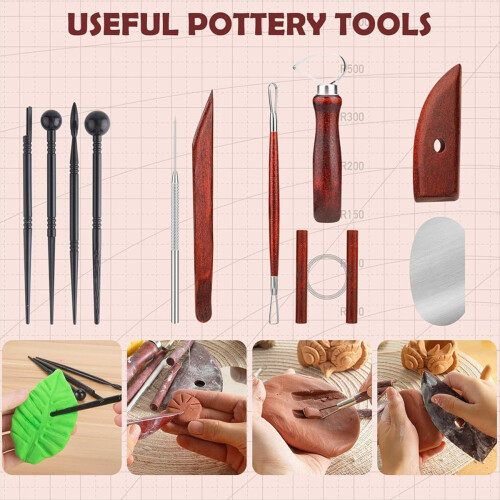 Kit de Ferramentas para Cerâmica com 12 Peças 2