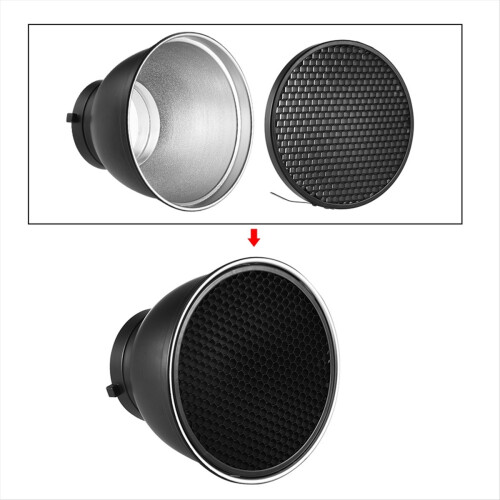 7In Standard Reflector Diffuser Lamp Shade Dish 60 Honeycomb Grid 2