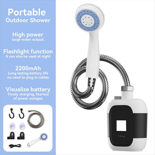Camping-Duschpumpe 2200mAh USB 1