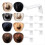 2.8In Hat Hooks for Wall - (8 Pack) Cowboy Hat Rack,Cap Holder, White 2