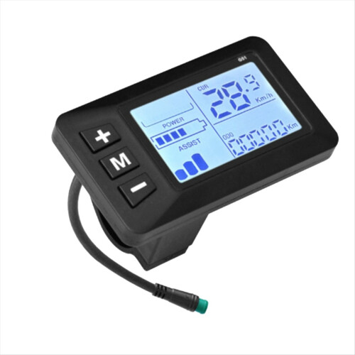 Bike 5-Pin LCD Speed Display Waterproof Design Multi Voltage