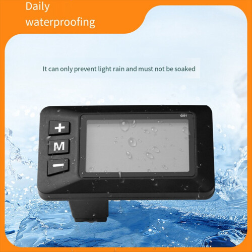 Bike 5-Pin LCD Speed Display Waterproof Design Multi Voltage 1