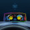 P4 OBD+GPS HUD Tela LCD de 6,2 polegadas Head-Up Display 7