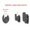 Wall Mount Swivel Satellite/Bookshelf Speaker Brackets 3