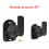 Wall Mount Swivel Satellite/Bookshelf Speaker Brackets 2