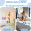 Protector contra salpicaduras de silicona para bañera infantil, color azul 5