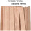 100 mèches en bois épais 4