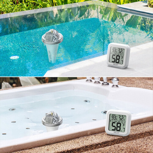 Floating Pool Thermometer Set Outdoor Pool Temperature Sensor 1