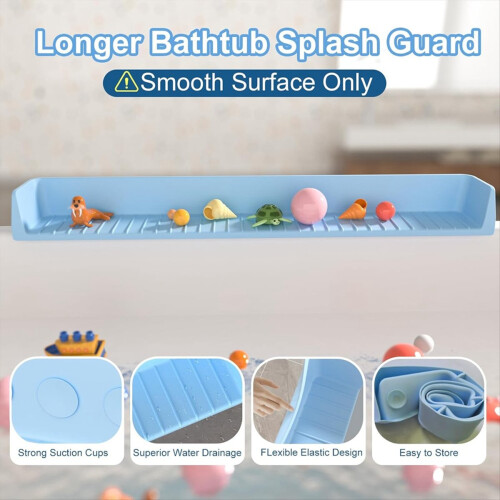 Paraspruzzi per vasca da bagno per bambini Paraspruzzi in silicone verde 2