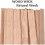 100 mèches en bois épais 5