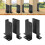 Conjunto de 4 suportes de base para postes de madeira de 2x4 e 6x6 polegadas para cercas. 6