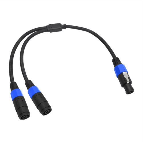 Cable divisor Speakon macho a 2 hembra para altavoz