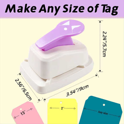 Craft Puncher Any Size Tab Tag Maker Corner Punch Puncher 1