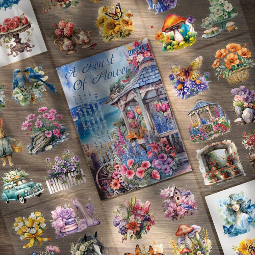 Αυτοκόλλητα Scrapbooking για Scrapbooking, Αυτοκόλλητα Washi για Ημερολόγιο, D 1