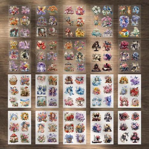 Αυτοκόλλητα Scrapbooking για Scrapbooking, Αυτοκόλλητα Washi για Ημερολόγιο, D 2