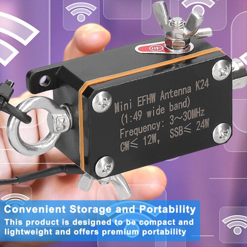 Pocket EFHW-antenne Frequentieband Kortegolfantenne 1