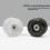 Πακέτο 8 τεμαχίων 85A Quad Roller Skate με ρουλεμάν 62 x 33mm, μαύρο 4