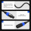 Cable divisor Speakon macho a 2 hembra para altavoz 6