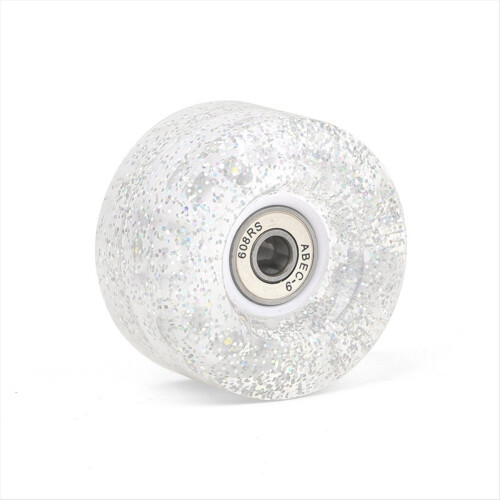 Πακέτο 8 τεμαχίων 85A Quad Roller Skate με ρουλεμάν 62 x 33mm με λευκό χρώμα 1
