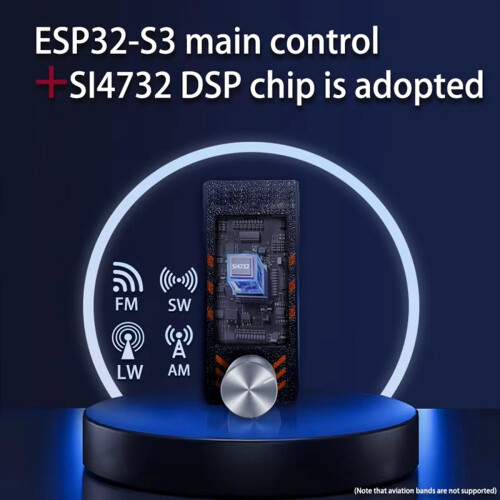 Αναβαθμισμένη έκδοση 0.5-108Mhz ATS MINI PRO SI4732 Ραδιόφωνο πλήρους ζώνης, B 2