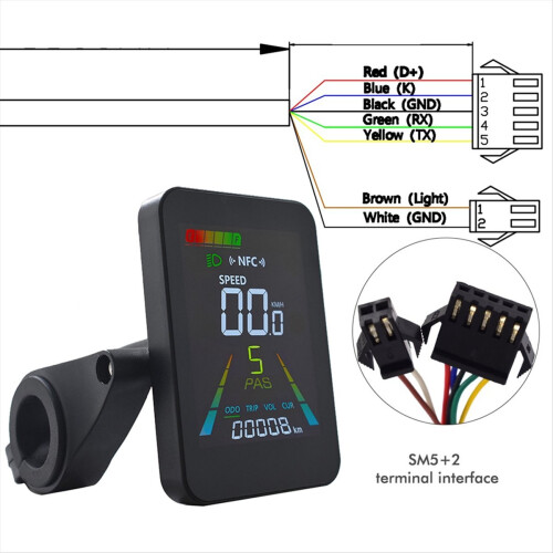 F3 Electric Scooter NFC LCD Display Color Animated Meter 1