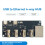 Modulo hub Ethernet da USB a RJ45 CH339F, estensore USB2.0 a 4 canali 3