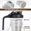 2 PCS Cold Brew Coffee Filter,Water Filter, Wide Mouth Jar 64oz 3