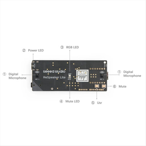 Kit assistente de voz ReSpeaker Lite com alto-falante