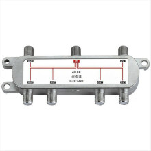 4K 8K 6-weg satellietsplitter 10-3224MHz vermogensverdeler