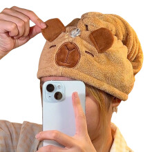 Absorbent Microfiber Bath Hair Turban for-Threedimensional Ca
