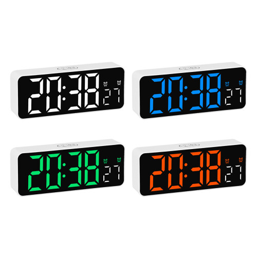 Multifunctional Digital Clock with Clear LED-2806 orange light 1