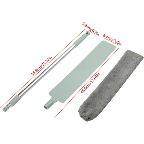 Retractable Gap Dust Cleaner Extendable Microfiber Brush Bendable Removable Head Telescopic Duster For Gaps Blinds 2
