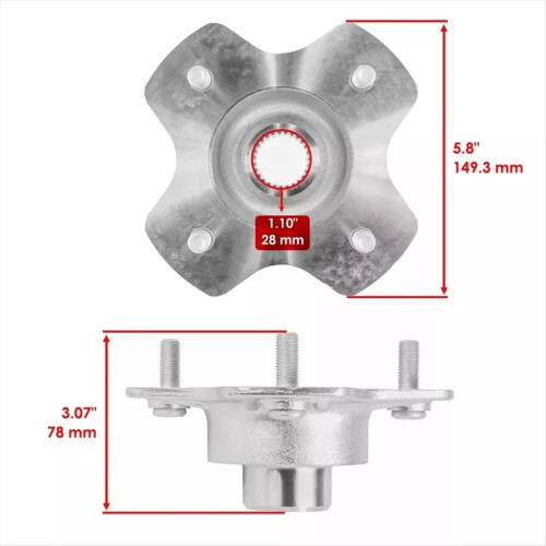42610-HR3-A20 Cubo da roda do eixo traseiro direito para 1