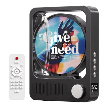 Kannettava Bluetooth-pöytäkaiutin CD-soittimelle, HiFi-stereoäänisoitin