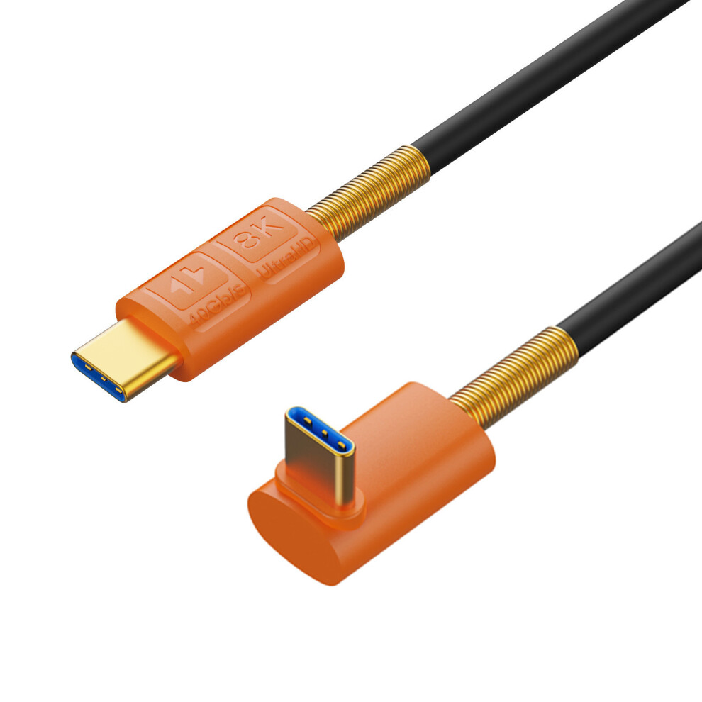 240W Typec Usb4 Cable 40Gbps Data-1.2 Meters Straight To Bend 7704000277327