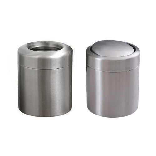 Small Countertop Trash Bin With/Without Swing Lid-Covered 1