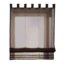 Roman Shade Roman Blind for Study and Balcony Light-Chocolate